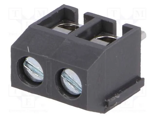 Pcb Bloco Terminal, Angulares 90, 5mm, Faixas: 2, para Pcb, 17,5a