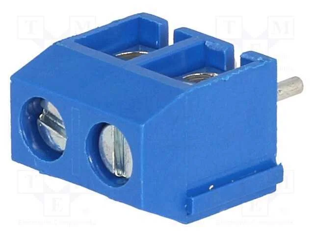 Pcb Bloco Terminal, Angulares 90, 5mm, Faixas: 2, para Pcb, 17,5a