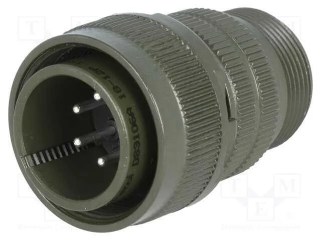 Conector: redondos, tamanho 18, MS/DS, liga de al.