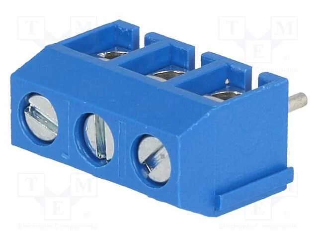 Pcb Bloco Terminal, Angulares 90, 5mm, Faixas: 3, para Pcb, 17,5a