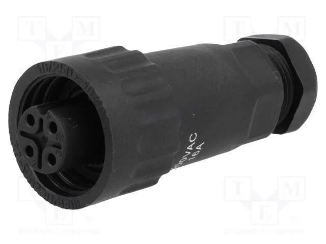 Ficha, WA22, fêmea, PIN: 4, 3+PE, IP67, 5÷6,5mm, .