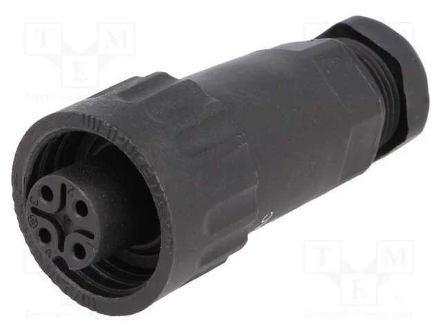 Ficha, WA22, fêmea, PIN: 4, 3+PE, IP67, 7÷8,5mm, .
