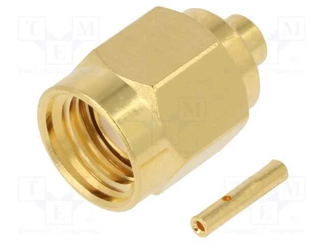 Ficha, Rp-Sma, Reverse,Fêmea, Simples, 50o, Solda, com Cabo, Ptfe