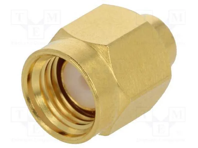 Ficha, Sma, Macho, Simples, 50o, Solda, com Cabo, Ptfe, Dourado