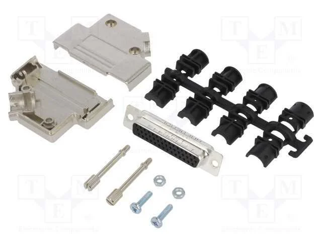 D-Sub HD, PIN: 44, fêmea, angulares 45, solda, co.