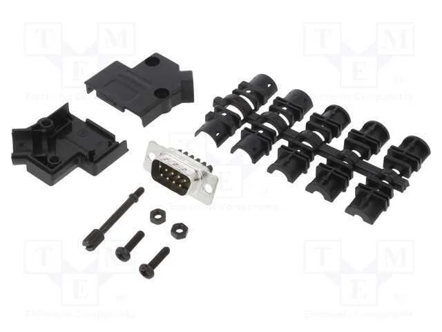 D-Sub, PIN: 9, macho, angulares 45, terminal para.