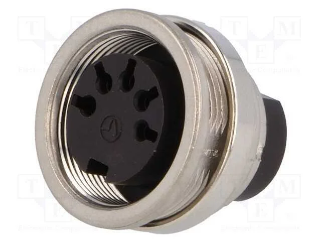 Conector: M16, tomada, fêmea, para painel,porca d.