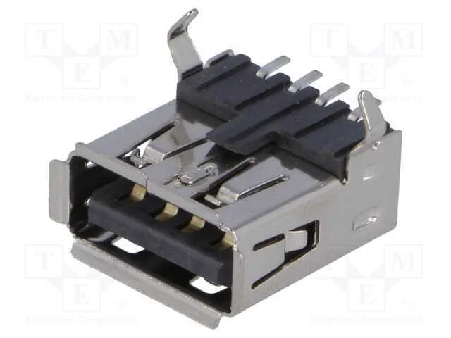 Tomada, Usb A, para Pcb, Smt, Horizontais, 2.0, Dourado