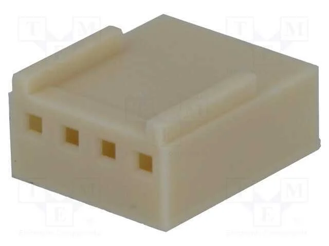 Ficha, Fio-Placa, Fêmea, Ns25, 2,54mm, Pin: 4, Sem Contactos, 250v