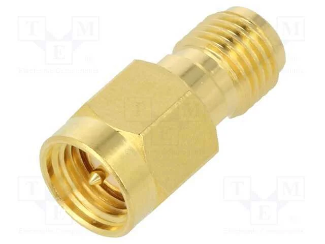 Conector, macho SMA,fêmea SMA, simples, 50O, PTFE.
