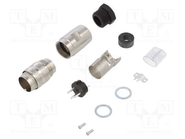 Conector: M16, ficha, macho, solda, com cabo, PIN.