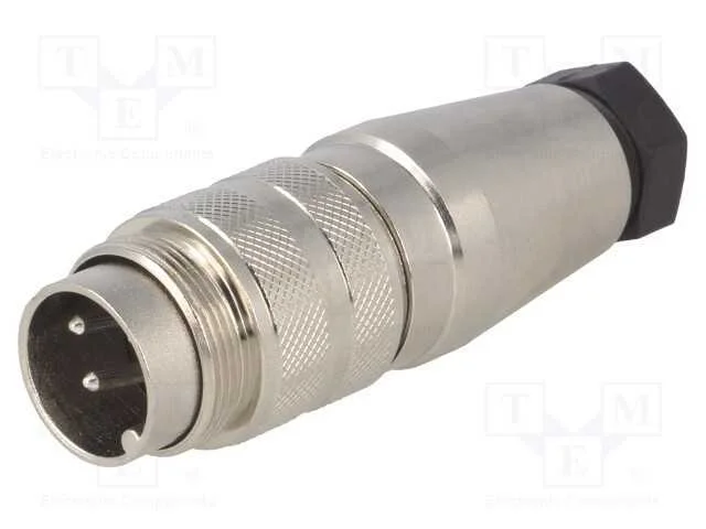 Conector: M16, ficha, macho, solda, com cabo, PIN.