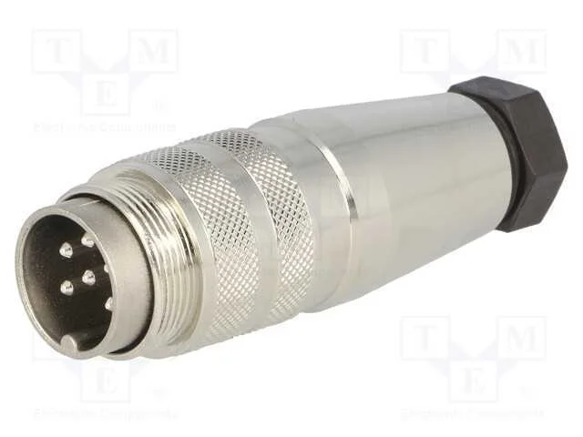 Conector: M16, ficha, macho, solda, com cabo, PIN.