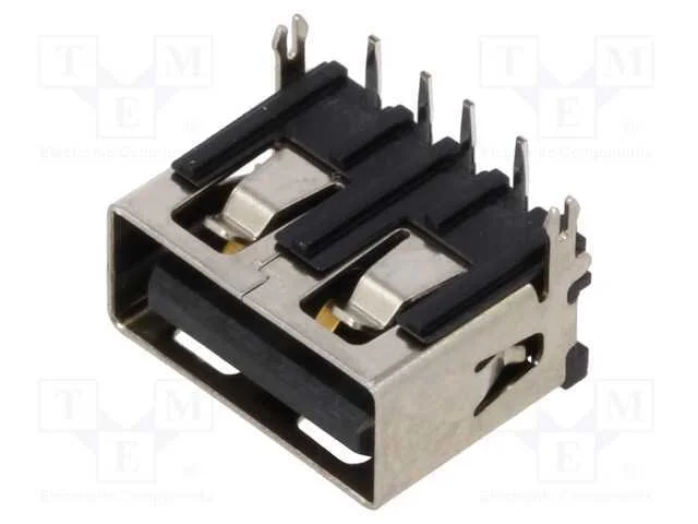 Tomada, Usb A, Tht, Pin: 4, Angulares 90, Curtos, Usb 2.0, 3a