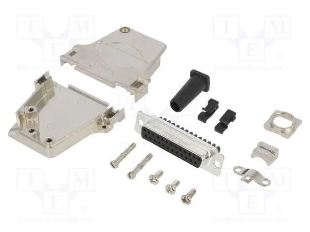 D-Sub, Pin: 25, Fêmea, Angulares 45, Terminal Parafusado