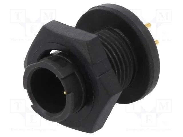 Conector: redondos, EN2, tomada, macho, THT, para.