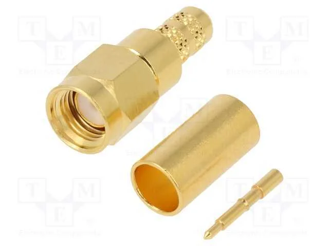 Ficha, SMA, macho, simples, 50O, Belden 7807A,LMR.