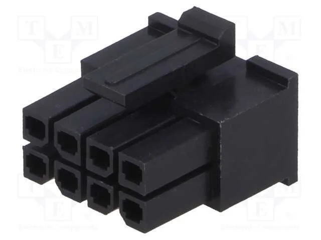 Ficha, Fio-Placa, Fêmea, Minitek Pwr 3.0, 3mm, Pin: 8, com Cabo, 5a