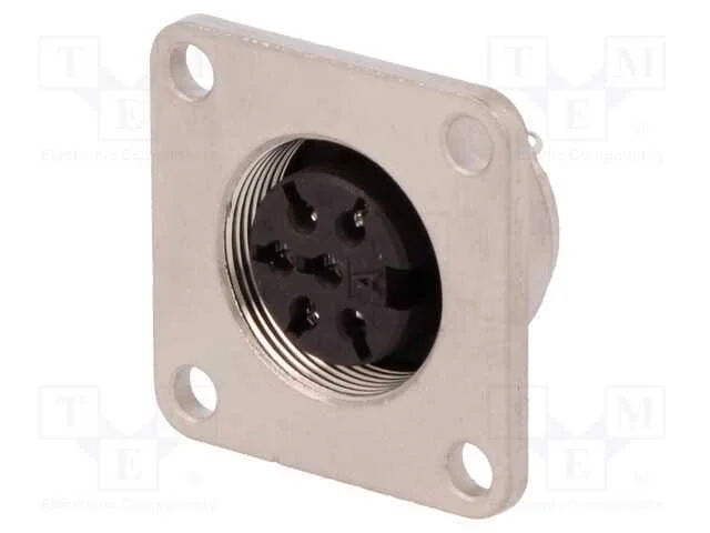 Conector: M16, tomada, f&ecirc;mea, solda, PIN: 6, 5A, .