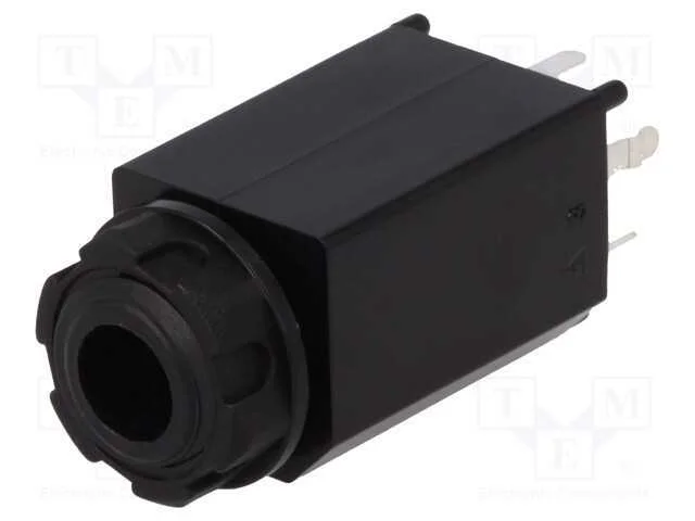Tomada, Jack 6,3mm, Fêmea, Stereo,Com Interruptor Duplo, Simples