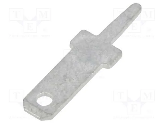 Conetor: plano, 2,8mm, 0,5mm, fêmea, THT, latão, .