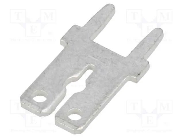 Conetor: plano, 6,4mm, 0,8mm, fêmea, THT, latão, .