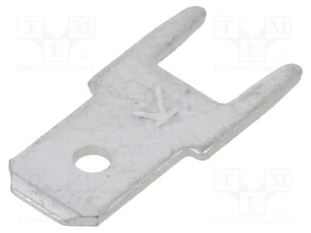 Conetor: plano, 4,8mm, 0,5mm, fêmea, THT, latão, .