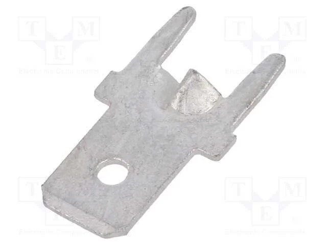 Conetor: plano, 4,8mm, 0,5mm, fêmea, THT, latão, .