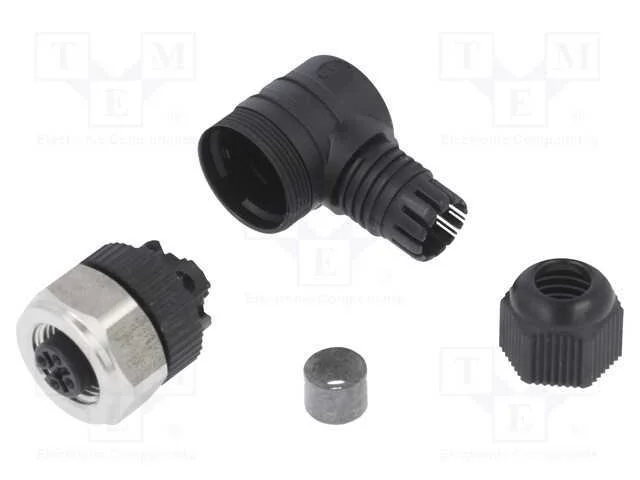 Ficha, M12, Pin: 4, Fêmea, Código A-Devicenet / Canopen, com Cabo