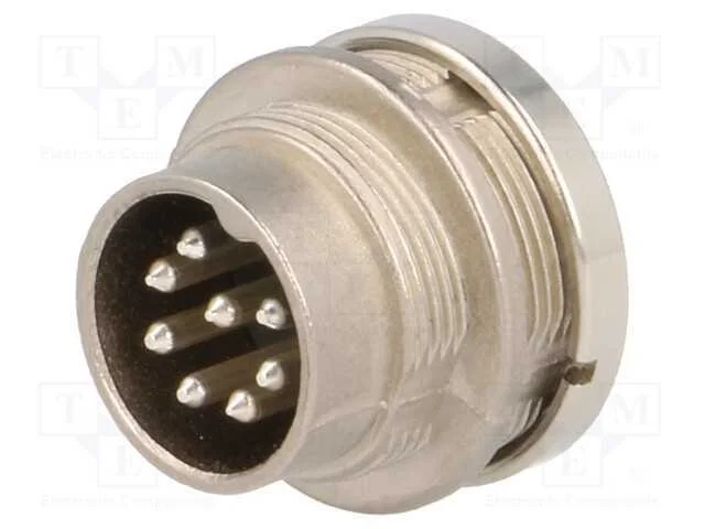 Conector: M16, tomada, macho, solda, para painel,.