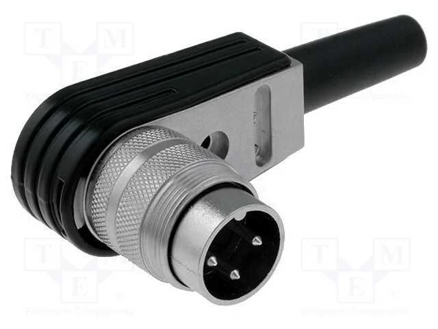 Conector: M16, ficha, macho, solda, com cabo, PIN.