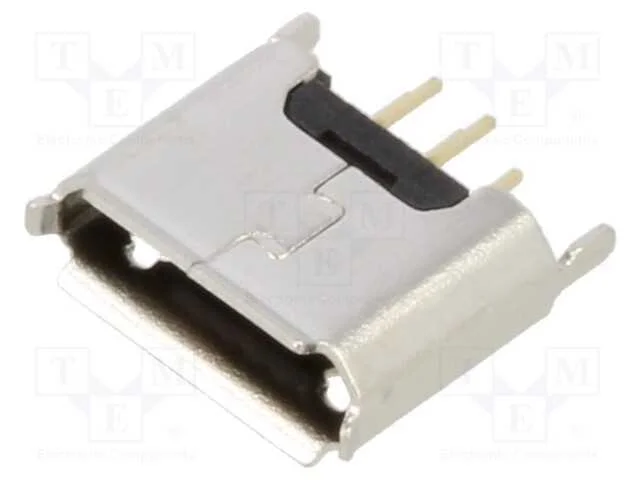 Tomada, Usb B Micro, Tht, Pin: 5, Simples, Usb 2.0, 1,8a