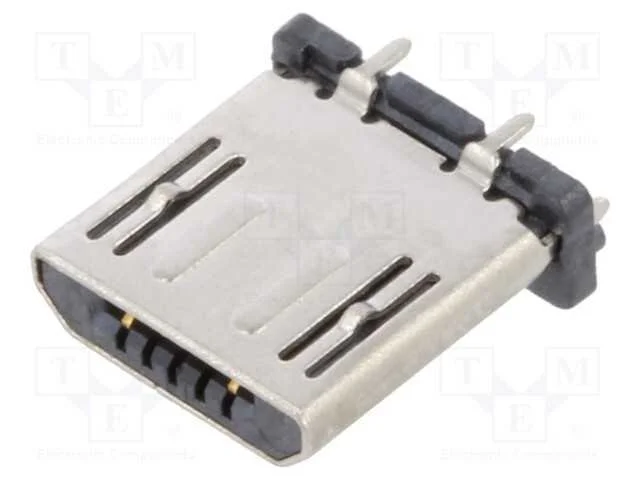 Ficha, Usb B Micro, Tht, Pin: 5, Simples, Usb 2.0, 1,8a