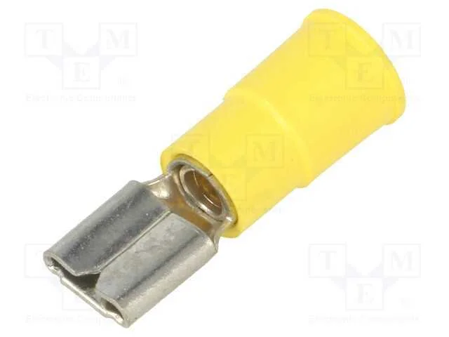 Conetor: plano, 6,4mm, 0,8mm, macho, cerrar, com .