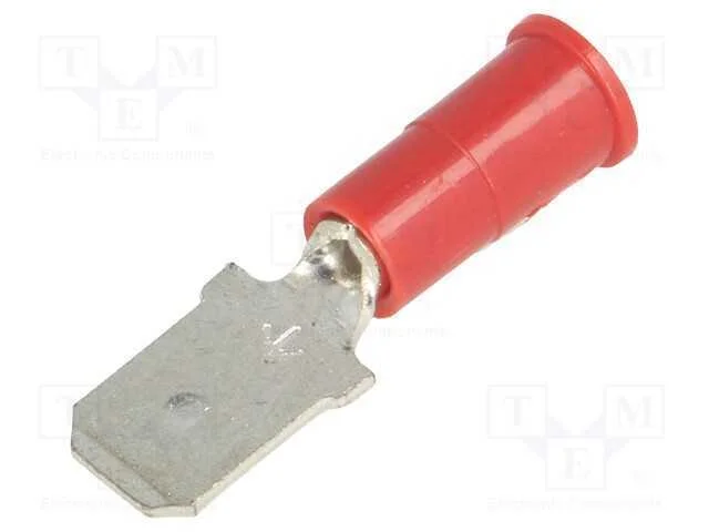 Conetor: plano, 6,4mm, 0,8mm, fêmea, cerrar, com .