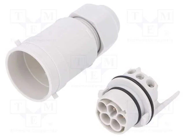 Conector: de alimentação, terminal parafusado, ma.