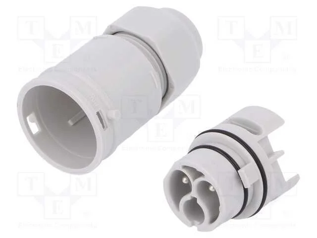 Conector: de alimentação, terminal parafusado, ma.