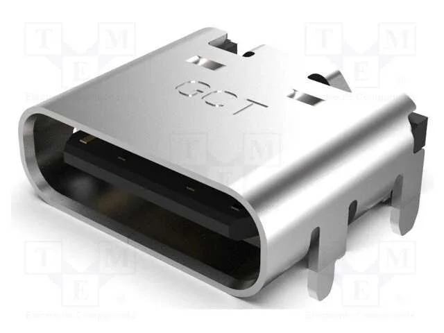 Tomada, Usb C, Smt, Pin: 16, Horizontais, Top Board Mount, Usb 2.0