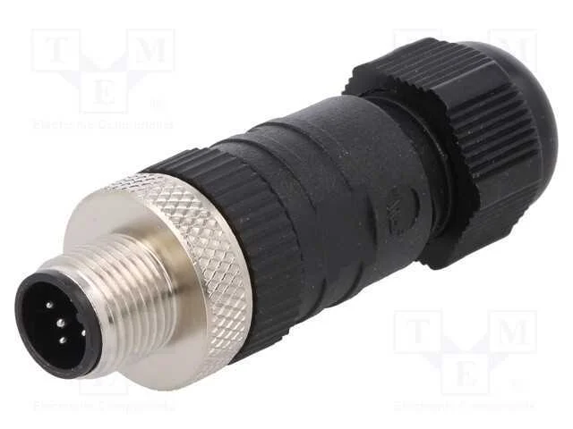 Ficha, M12, Pin: 5, Macho, Código A-Devicenet / Canopen, com Cabo