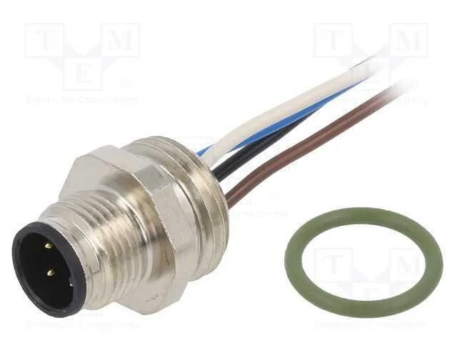 Tomada, M12, Pin: 4, Macho, Código A-Devicenet / Canopen, Fios