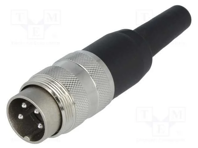 Conector: M16, ficha, macho, solda, com cabo, PIN.