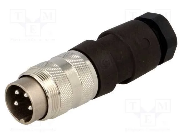 Conector: M16, ficha, macho, solda, com cabo, PIN.