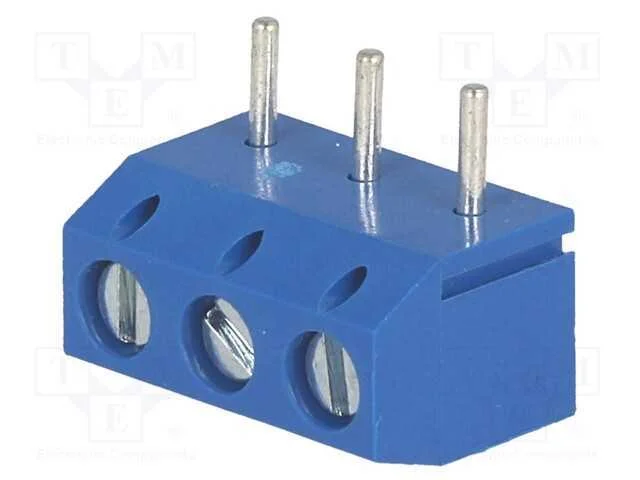 Pcb Bloco Terminal, Simples, 5mm, Faixas: 3, para Pcb, 2,5mm2, 15a