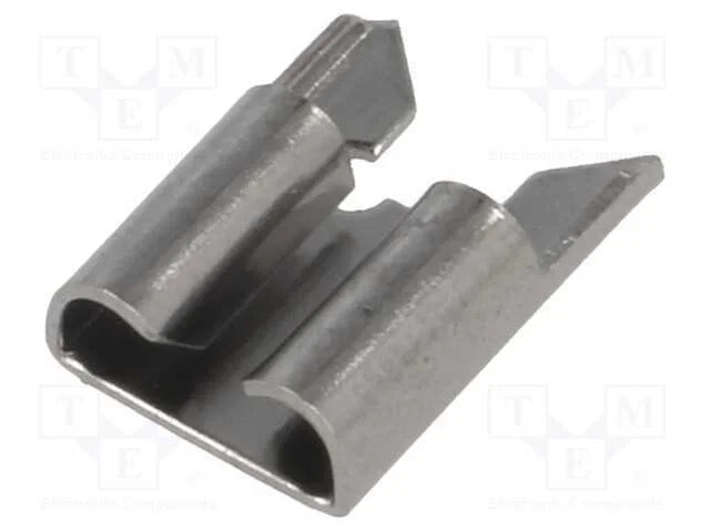 Conetor: plano, 6,4mm, 0,8mm, macho, THT, latão, .