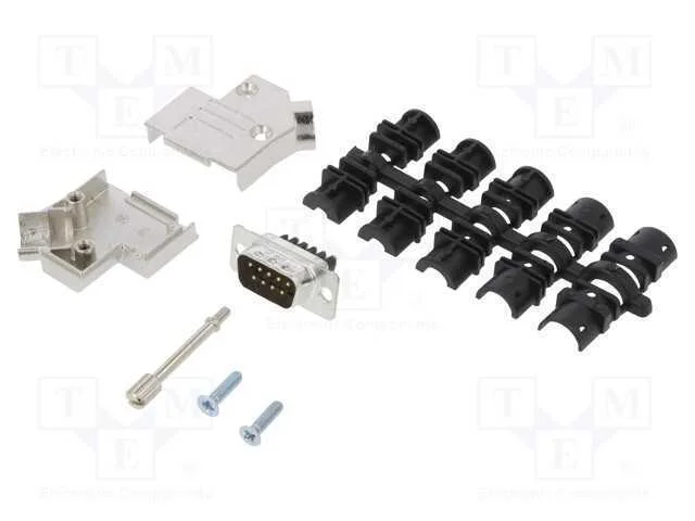D-Sub, PIN: 9, macho, angulares 45, terminal para.