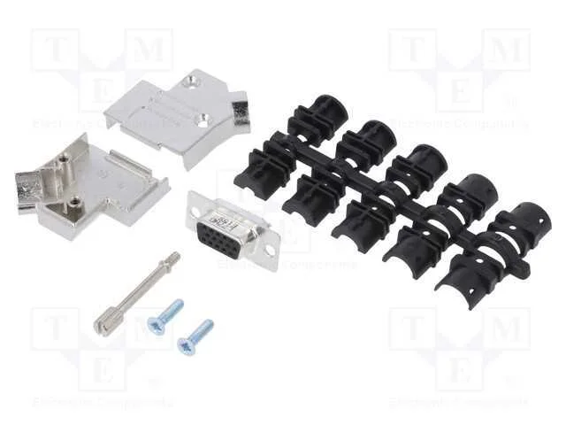 D-Sub HD, PIN: 15, fêmea, angulares 45, solda, co.