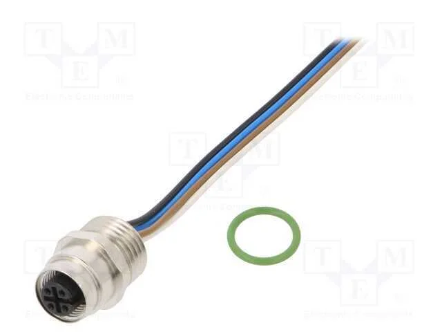 Tomada, M12, Pin: 4, Fêmea, Código A-Devicenet / Canopen, Fios