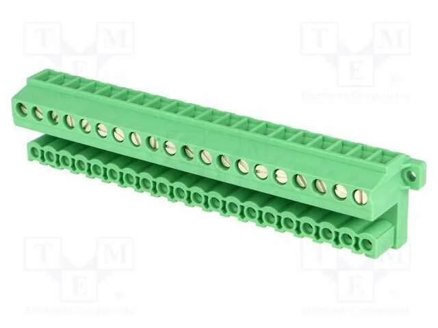 Bloco terminal separável, 5,08mm, faixas: 20, ang.