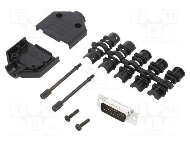 D-Sub HD, PIN: 26, macho, simples, solda, com cab.