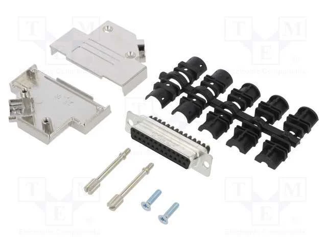 D-Sub, Pin: 25, Fêmea, Angulares 45, Terminal Parafusado
